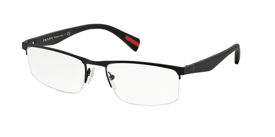 Prada half hotsell frame glasses